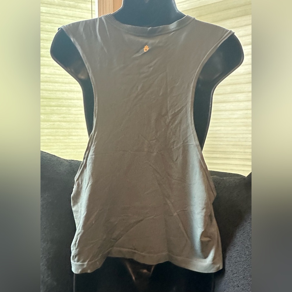 Spiritual Gangster dark olive 'LOVE' tank top